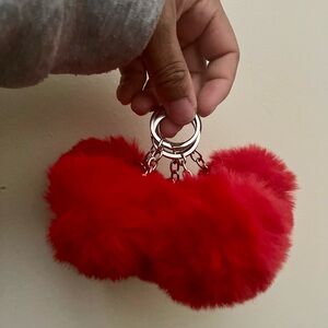 Red Pom keychains